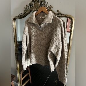 Levi’s Women’s Cable Knit Sweater - Brown